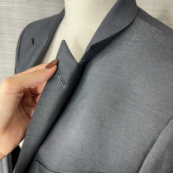 Dolce & Gabbana Classic Blazer Size M Gray Double Button - Picture 3 of 15